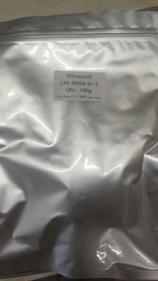 Φαρμακευτική προμήθεια Minoxidil Powder CAS 38304-91-5 Για την καταπολέμηση της τριχόπτωσης
