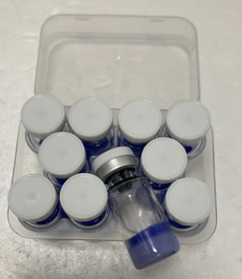 Πρωτοϋλικά φροντίδας του δέρματος CAS 49557-75-7 Κοσμητικό μπλε πεπτίδιο χαλκού Copper Tripeptide 1 / Ahk-Cu