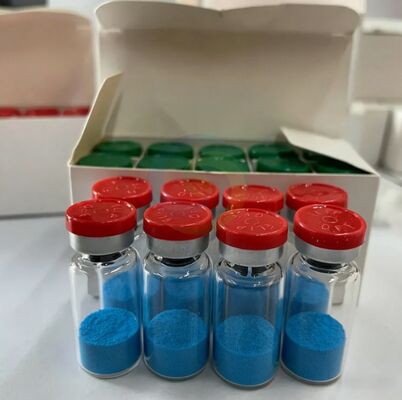 Σκόνη πεπτιδίου χαλκού Copper Tripeptide 1 Υψηλής καθαρότητας για έρευνα, Υλικό τριπεπτιδίου χαλκού-1, Σταθερή δομή πεπτιδίου, Μπλε σκόνη εργαστηριακής ποιότητας ≥99%