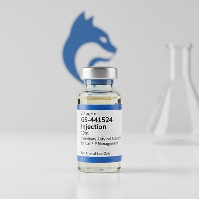 20 mg/ ml GS-441524 Ενέσιμα Φιαλίδιο 10 ml Κτηνιατρικό αντιιικό διάλυμα για γάτες Θεραπεία FIP μέσω υποδόριας ένεσης