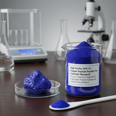 Σκόνη πεπτιδίου χαλκού GHK-Cu Υψηλής Καθαρότητας με Σταθερή Δομή για Παραγωγή Κολλαγόνου | Συστατικό Χαλκοτριπεπτιδίου-1