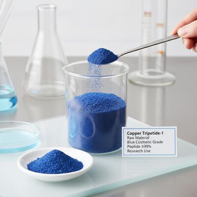 Υψηλή καθαρότητα ≥99% Copper Tripeptide 1 Copper Peptide Powder για την ανάπτυξη της φροντίδας του δέρματος, προωθεί την παραγωγή κολλαγόνου και μειώνει τις ρυτίδες