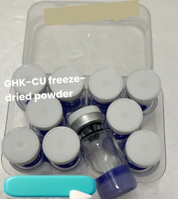Лиофилизированный высокочистый ≥98% Copper Tripeptide 1 медный пептидный флакон для антивозрастных косметических исследований