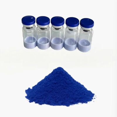 Υψηλή καθαρότητα ≥99% GHK-Cu σκόνη Χαλκό τριπεπτίδιο-1 Προωθεί την παραγωγή κολλαγόνου Μειώνει τις ρυτίδες για την αποκατάσταση του δέρματος