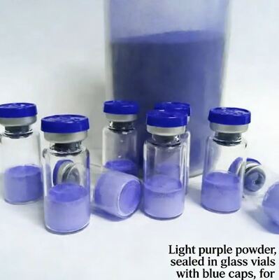 Υψηλής ποιότητας λυοφιλοποιημένα φιαλίδια πεπτιδίου χαλκού GHK-Cu 100mg για αντιγηρανική καλλυντική έρευνα