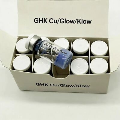 Υψηλής καθαρότητας Λυοφιλιζόμενη σκόνη GHK- Cu 100 mg φιαλίδια για την επισκευή του δέρματος Έρευνα Κοσμητική σύνθεση