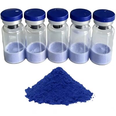 Σταθερό Λυοφιλοποιημένο Πεπτίδιο Χαλκού GHK-Cu 50mg 100mg Φιαλίδια Με ≥99% Καθαρότητα Για Εργαστηριακή Έρευνα Δερματολογίας