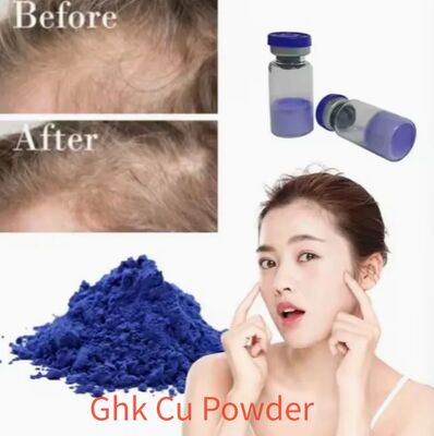 GHK Cu Copper Tripeptide Powder Προωθεί την παραγωγή κολλαγόνου Μειώνει τις ρυτίδες Βελτιώνει την ελαστικότητα του δέρματος για την αναγέννηση του δέρματος