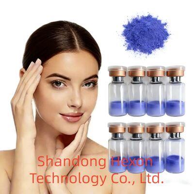 Υψηλής καθαρότητας Copper Tripeptide 1 Πεπτίδης σκόνη CAS 49557-75-7 Χαλκό Πεπτίδιο πρώτης ύλης για περιποίηση του δέρματος και αντιγήρανση παρασκευάσματα