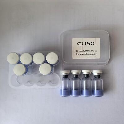 Υψηλής καθαρότητας Copper Tripeptide 1 Χαλκό Πεπτίδιο σκόνη για καλλυντικές εφαρμογές Χαλκό Τριπεπτίδιο-1 πρώτη ύλη Μπλε Πεπτίδιο συστατικό Σταθερή ποιότητα